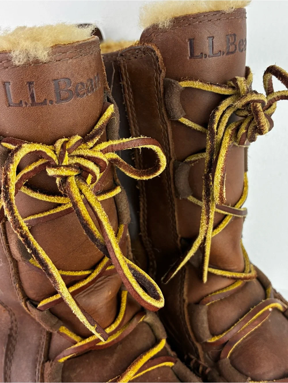 L.L Bean Wicked Good Leather Lace Up Lodge Boots